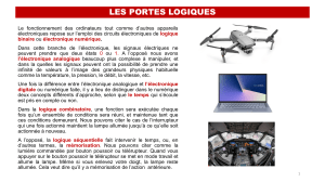 Portes Logiques : Cours d'Électronique Numérique