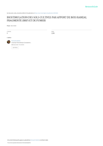 Biostimulation des sols : BRF et fumier