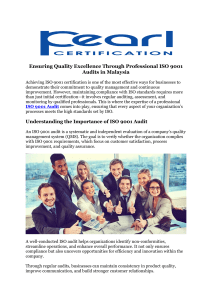 ISO 9001 Auditor Malaysia