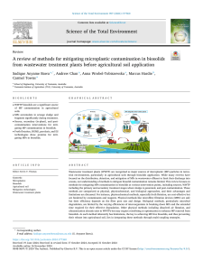 Review: Microplastic Mitigation in Biosolids from WWTPs