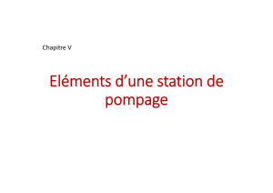 Éléments d'une station de pompage : Équipements et Conception