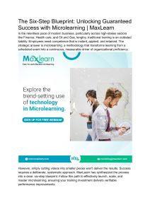 Microlearning: 6-Step Blueprint for Guaranteed Success