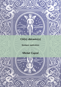 Cl&eacute;(s) distante(s) : Applications en magie de cartes