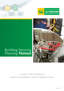 Building Services Planning Manual: Project Planning & Equipment Installation Guide