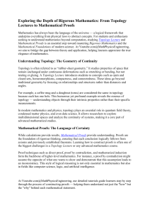 Exploring Rigorous Mathematics: Topology, Proofs & Foundations