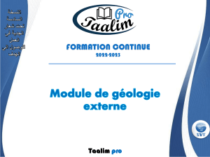 Géologie Externe: Sédimentologie, Altération, Érosion & Transport