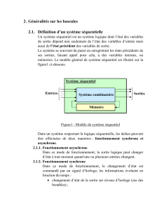 Généralités sur les Bascules: Systèmes Séquentiels et Types de Flip-Flops