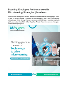 Boost Employee Performance with Microlearning | MaxLearn