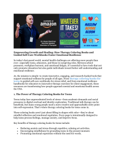 Therapy coloring books for teens