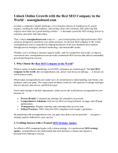 Unlock Online Growth with the Best SEO Company in the World 28