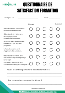 Questionnaire de Satisfaction Formation