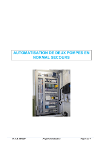 Automatisation de deux pompes: étude et dimensionnement d'armoire de commande