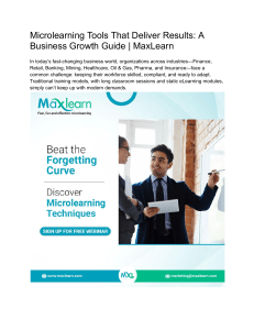 Microlearning Tools: A Business Growth Guide
