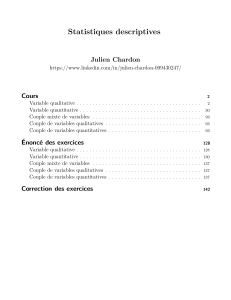 Statistiques descriptives: Cours, Exercices et Corrections (Python, Power BI)