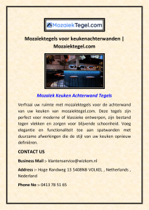 Mozaïektegels voor keukenachterwanden  Mozaiektegel.com