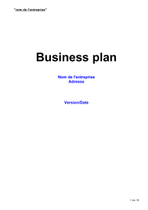 Modèle de plan d'affaires : Guide complet