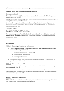 Optimiser les Approvisionnements et Sélectionner les Fournisseurs