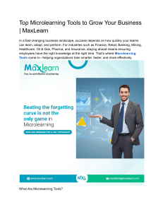 Top Microlearning Tools to Grow Your Business   MaxLearn