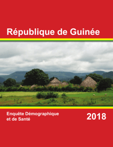 Enqu&ecirc;te D&eacute;mographique et de Sant&eacute; Guin&eacute;e 2018 (EDS V) - Rapport Complet