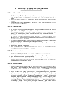 Les Misérables: Chronologie Détaillée des Faits (Aide à la Lecture)