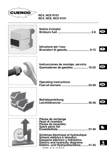 Manuale d'uso Bruciatori a Gasolio CUENOD NC4, NC6, NC9 - Installazione e Manutenzione