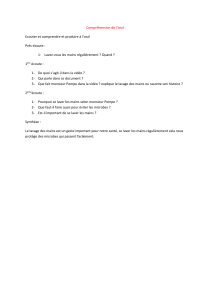 Compréhension Orale: L'importance du Lavage des Mains