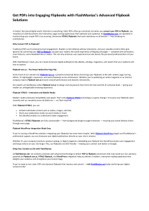 Get PDFs into Engaging Flipbooks with FlashManiac’s Advanced Flipbook Solutions