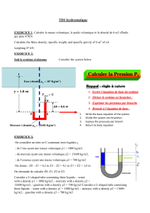 TD1 hydrostatique