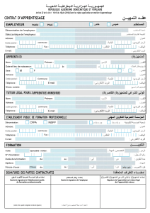 Contrat d'Apprentissage Algérie : Formulaire Officiel et Réglementation