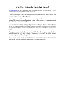 Why Unblocked Games Endure: Freedom in Structured Spaces