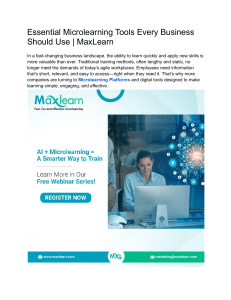 Essential Microlearning Tools Every Business Should Use   MaxLearn
