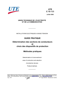 Guide pratique : Sections de conducteurs et protection &eacute;lectrique