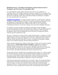 AI, Women Empowerment & Future Leadership in 2025