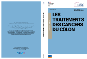 Traitements des cancers du côlon : Guide patient