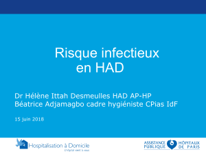 Risque infectieux en HAD : Prévention et Surveillance