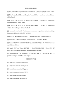 Bibliographie Électrotechnique et Électronique de Puissance