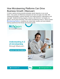 How Microlearning Platforms Can Drive Business Growth   MaxLearn
