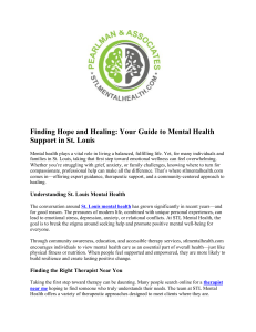 Finding Hopst louis therapye and Healing p 2