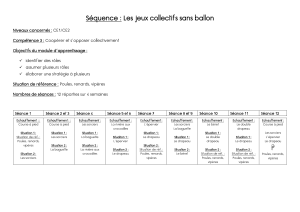 S&eacute;quence P&eacute;dagogique : Jeux Collectifs sans Ballon CE1/CE2
