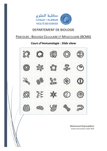 Cours d'Immunologie: Structure, D&eacute;veloppement, CMH & Vaccination