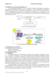 Systèmes Photovoltaïques : Définition, Classification et Composants