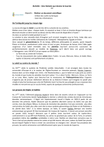 Activité : Histoire de l'Astronomie - Géocentrisme et Héliocentrisme