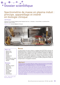 ICP-MS en biologie clinique : principe, appareillage et int&eacute;r&ecirc;t