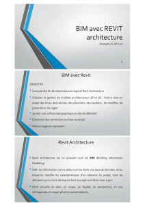 BIM avec REVIT Architecture : Guide Complet pour Modélisation 3D