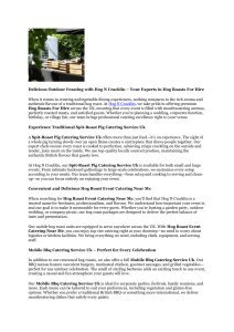 Christmas Hog Roast Catering Uk