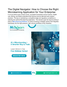 Microlearning Application: Choosing the Right Platform
