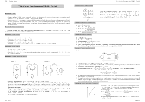 TD4 Circuits Électriques ARQS – Corrigé Exercices Physique-Chimie