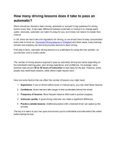 How many driving lessons does it take to pass