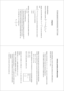 TD Maths Appliquées Thermodynamique - Intégrales & Différentielles