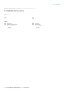 Iodine Deficiency Disorders (IDD): Causes, Effects, and Epidemiology